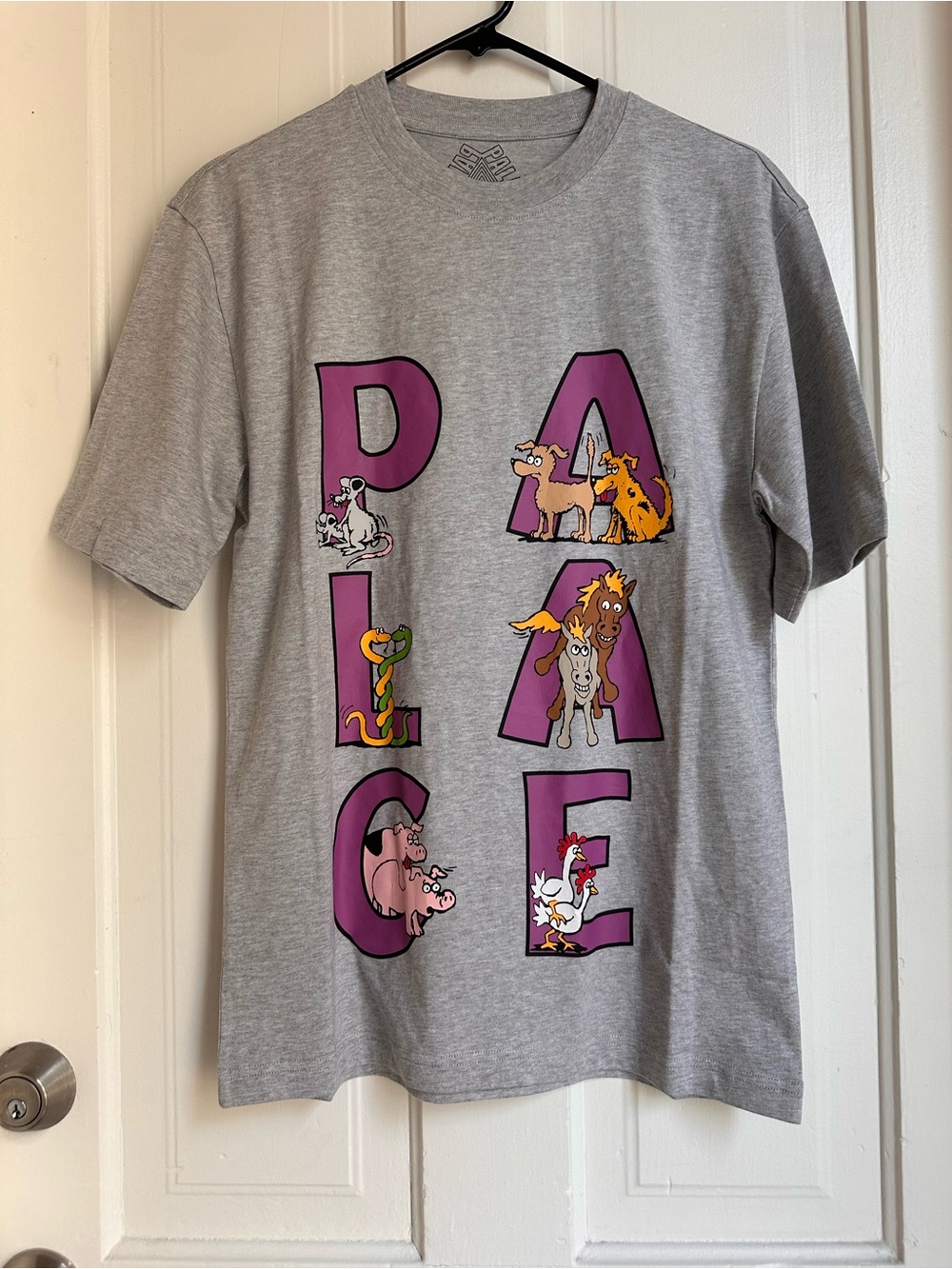 Palace Session T-Shirt Marl Gray Animals